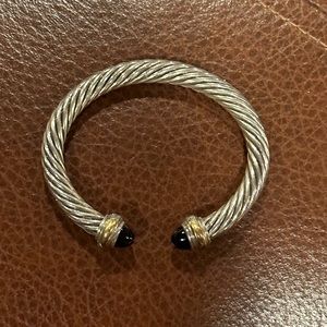 Cable Classics Color Bracelet with Black Onyx and 14K Yellow Gold